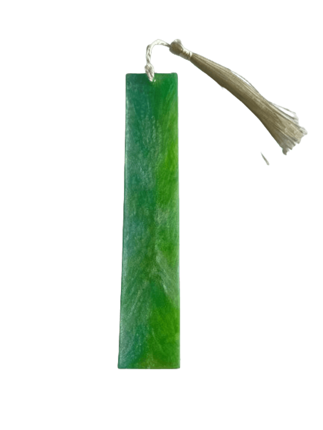 Marque Page vert motif feuille
