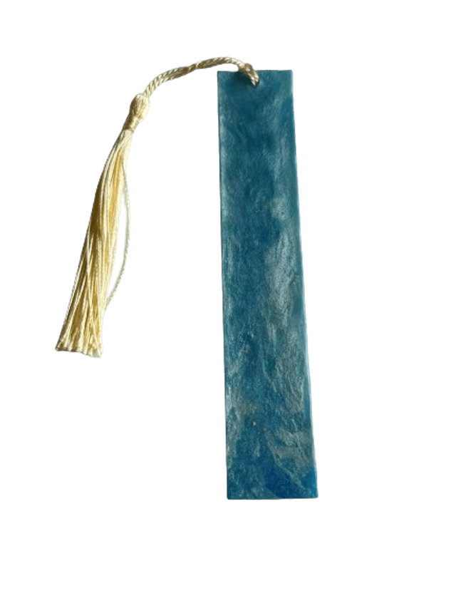 Marque page bleu à motif losange