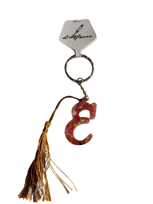 Porte clé lettre E