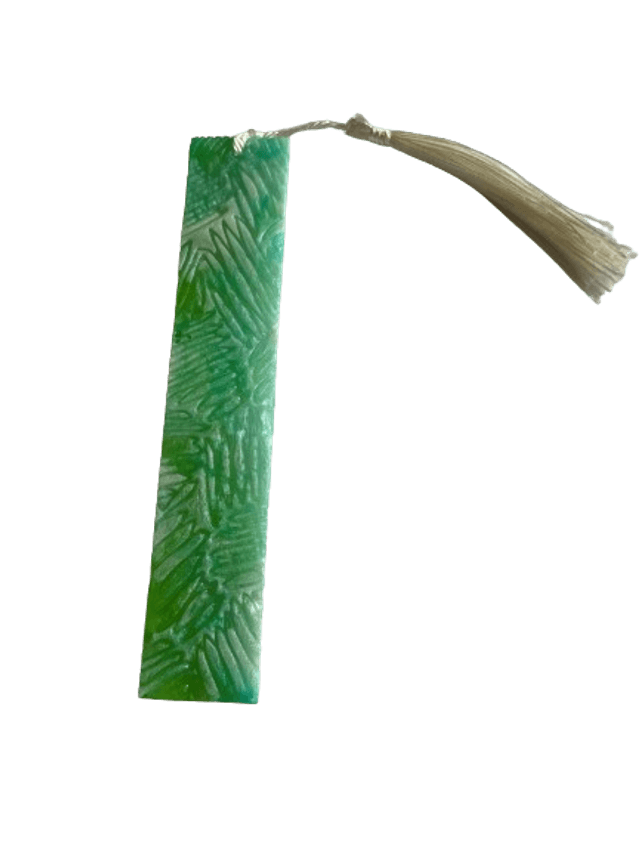 Marque Page vert motif feuille